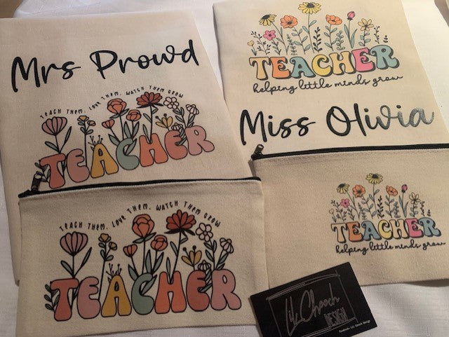 Teacher/Educator Tote & Pencil Case Set