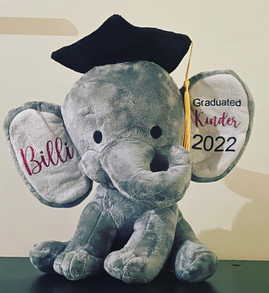 Personalised Graduation Elephant